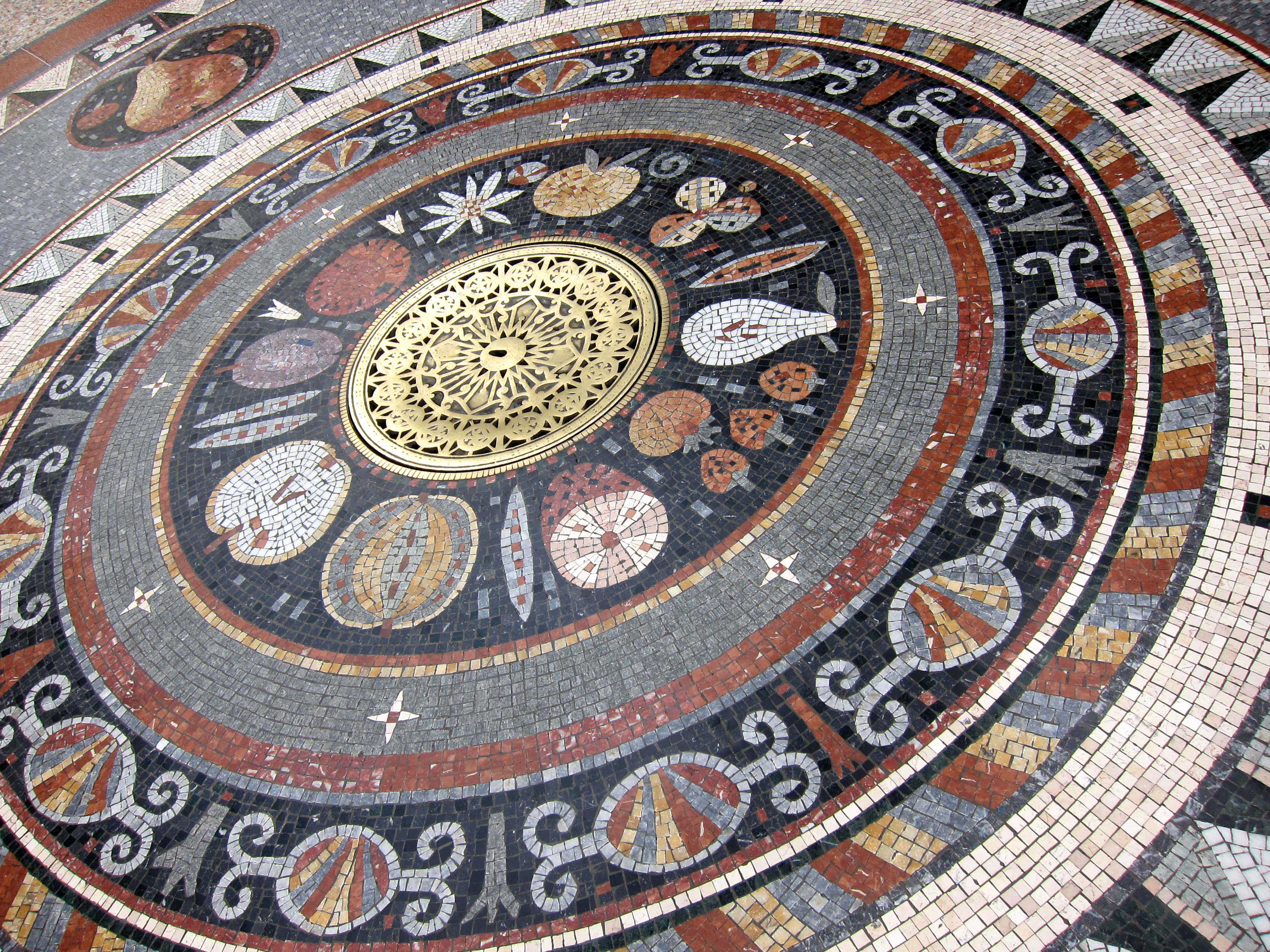 Mosaic floor - Leeds Art Gallery